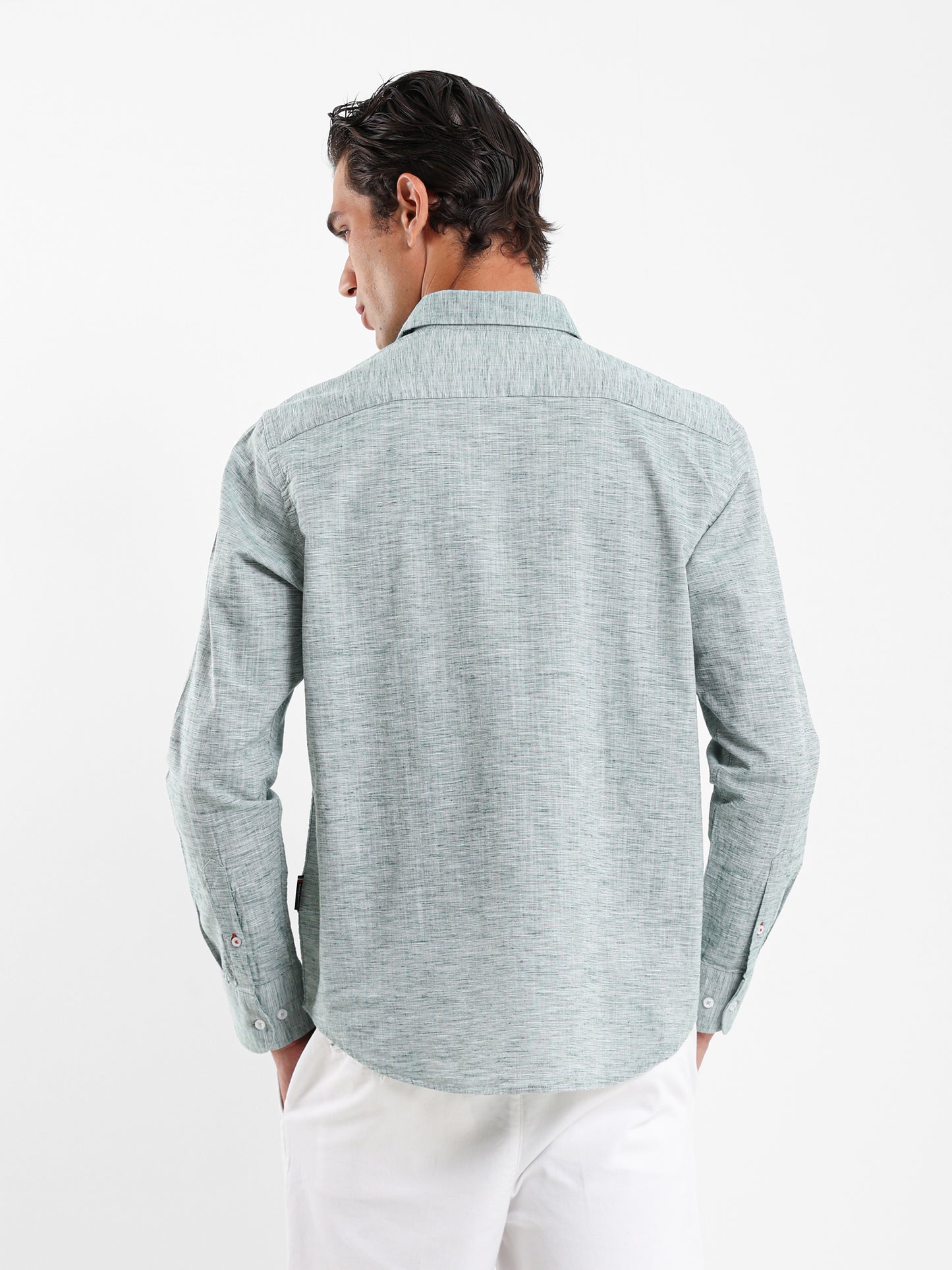 Kent Collar Textured Shirt