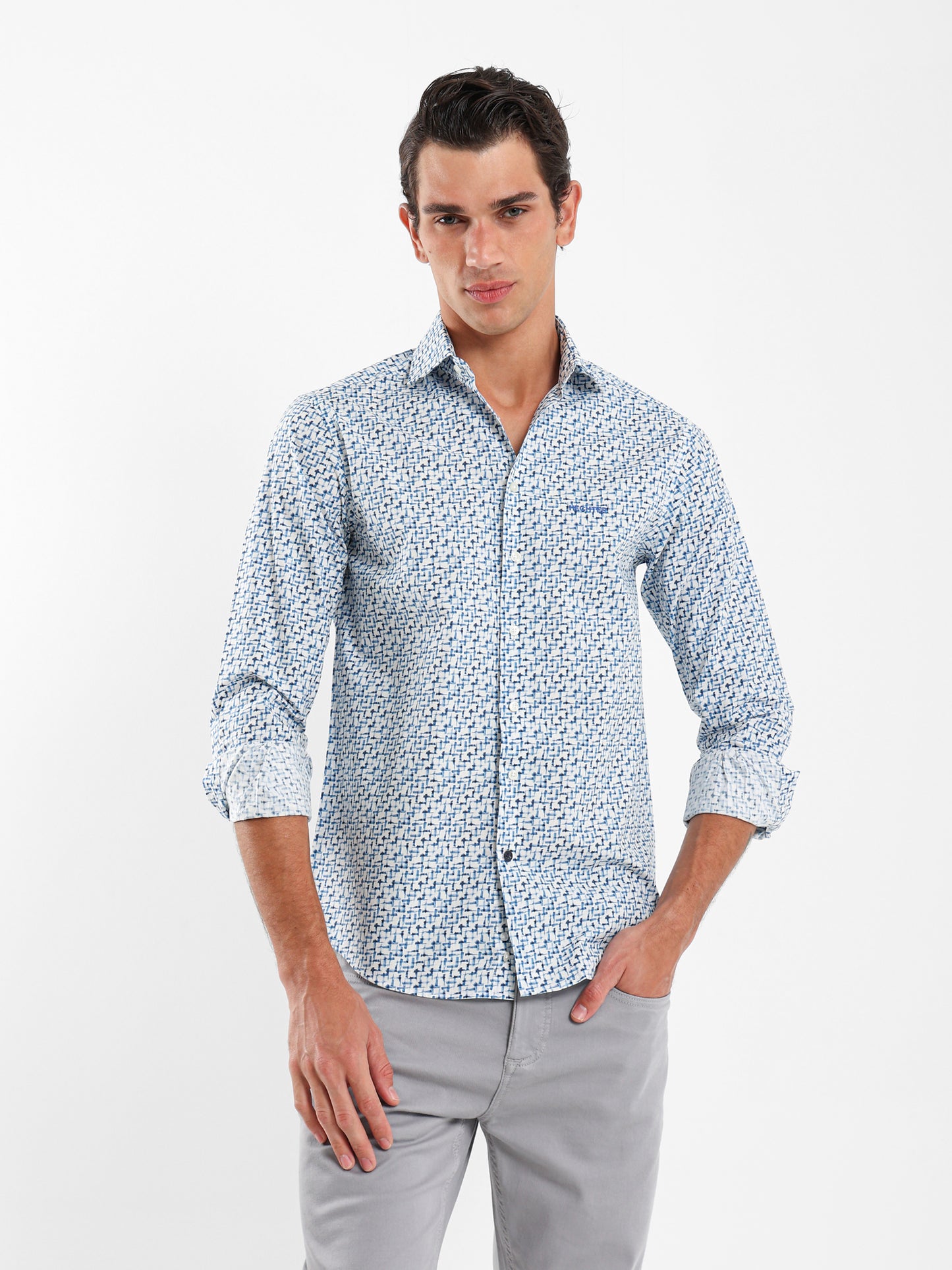 Printed Semi Dressed Shirt