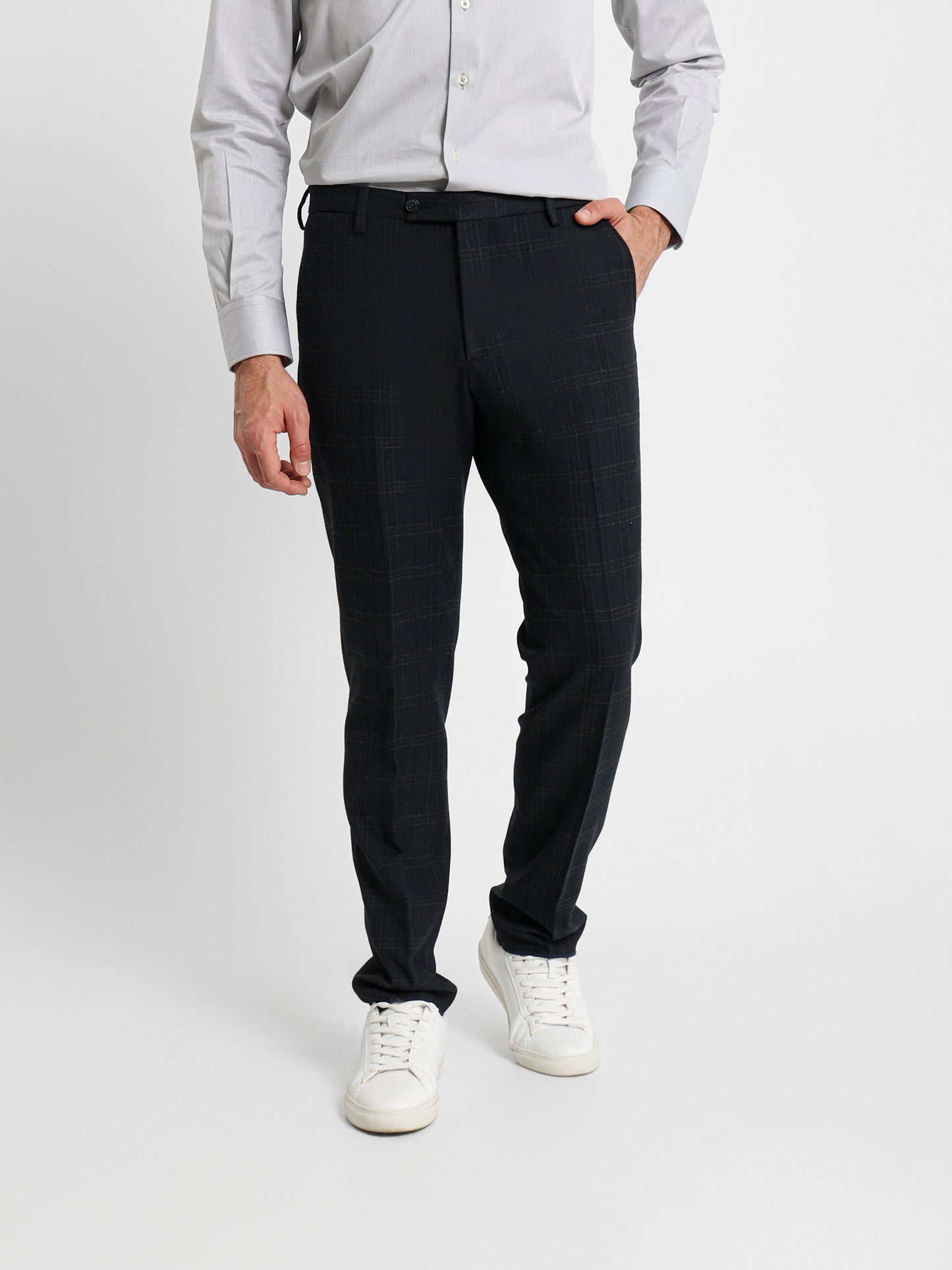 Yarn-Dyed Flat Pocket Pants