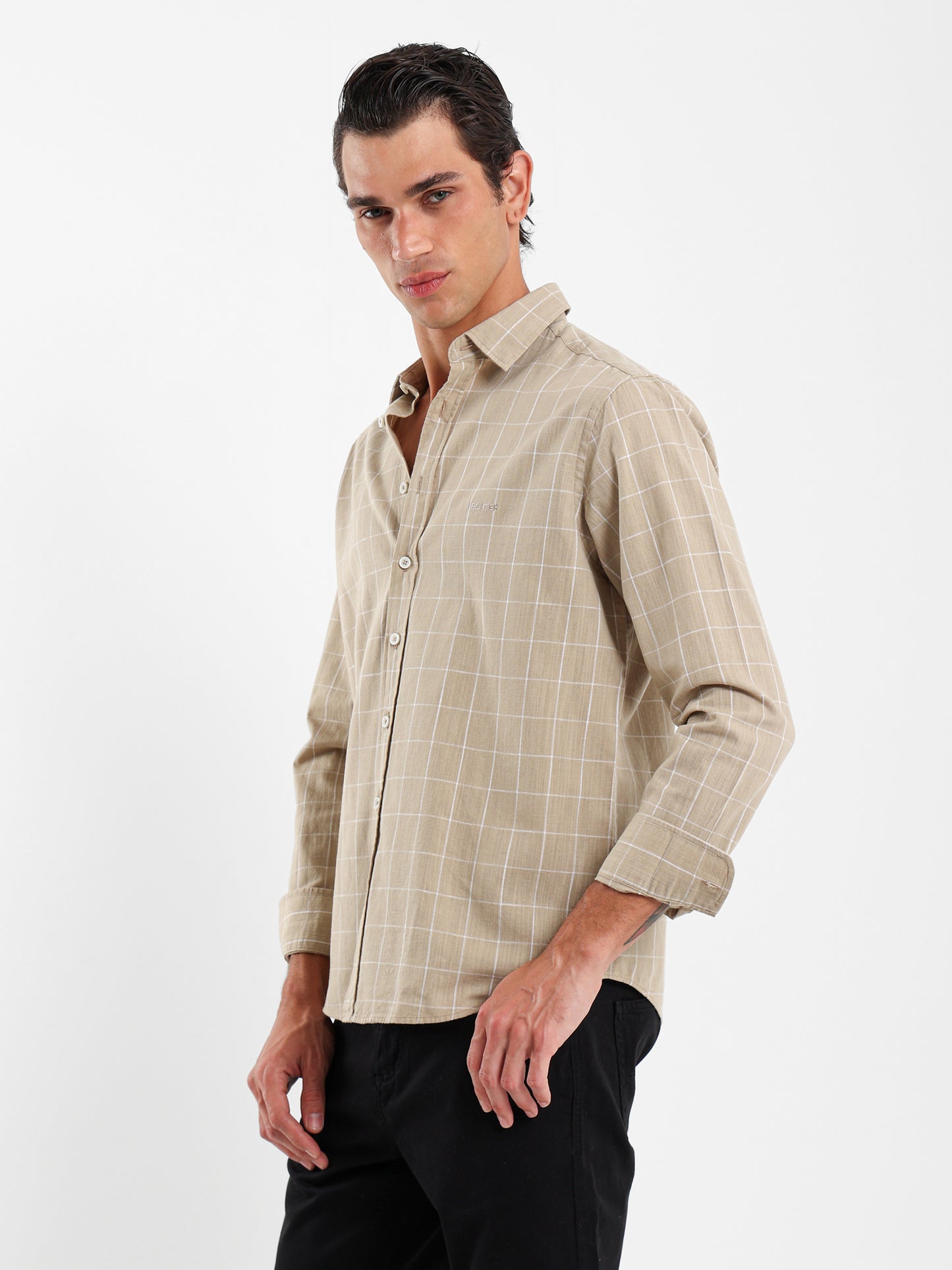 Long Sleeves Checkered Shirt