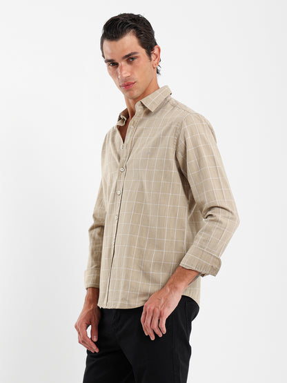 Long Sleeves Checkered Shirt