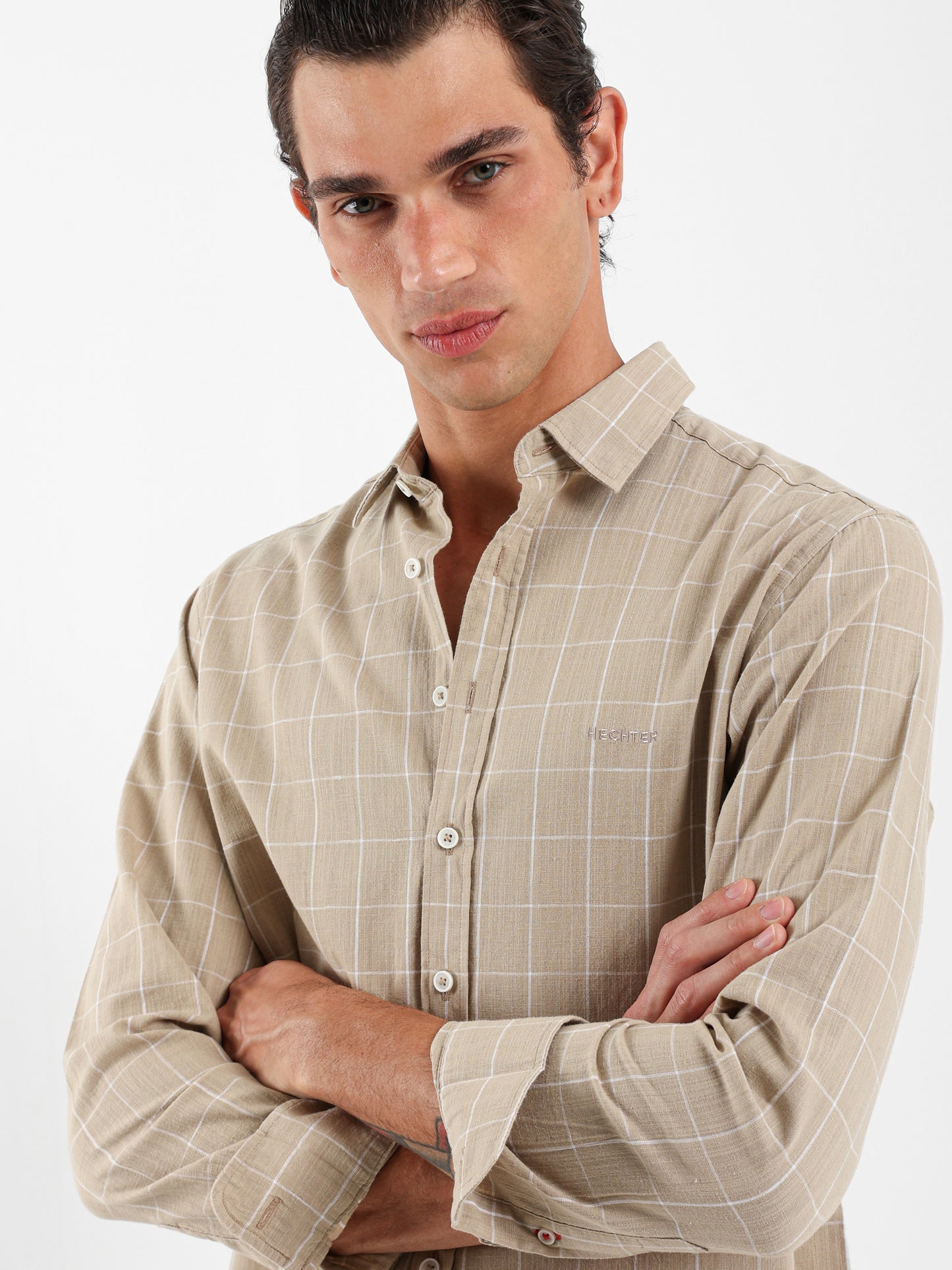 Long Sleeves Checkered Shirt