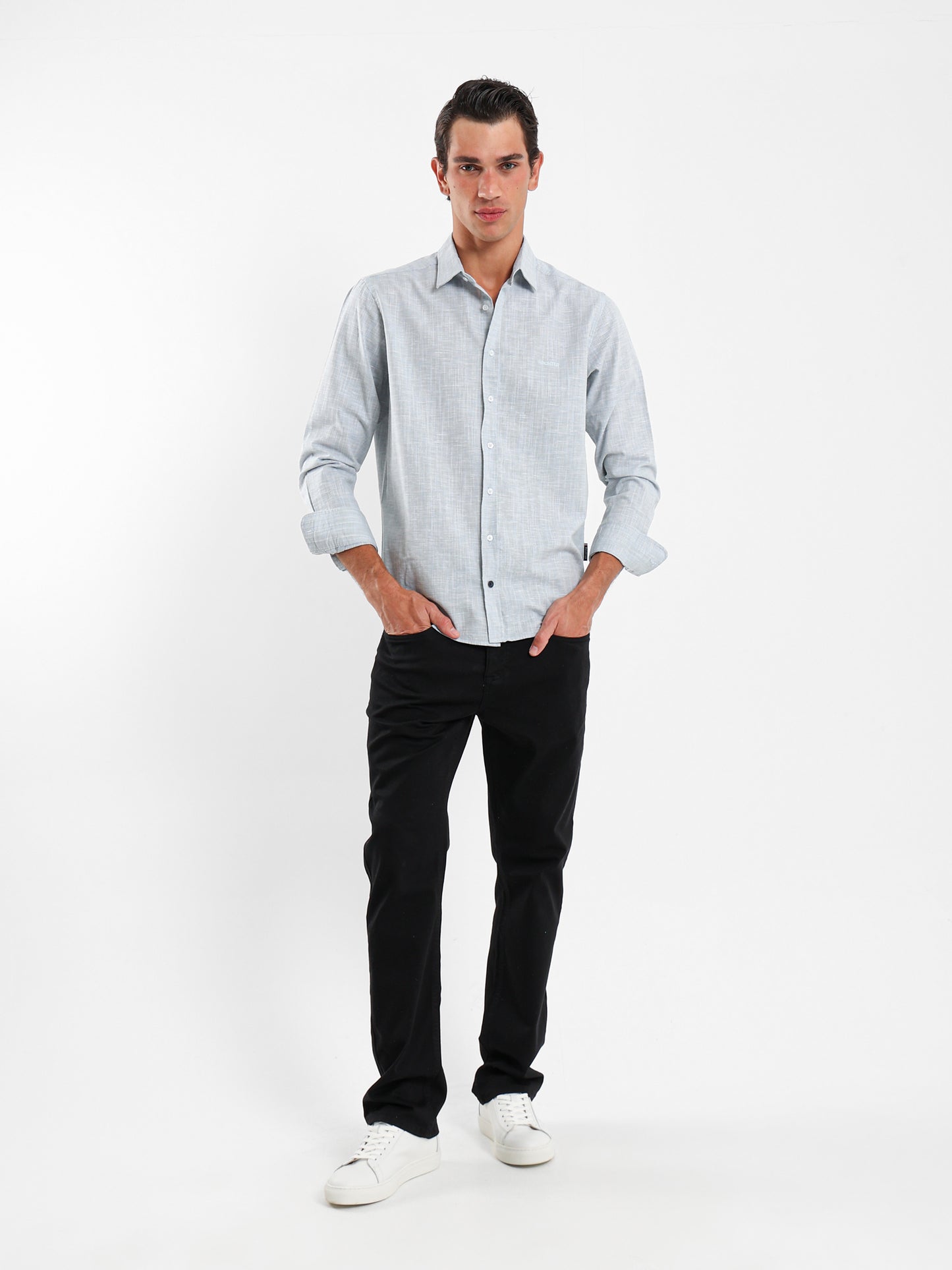 Kent Collar Textured Shirt