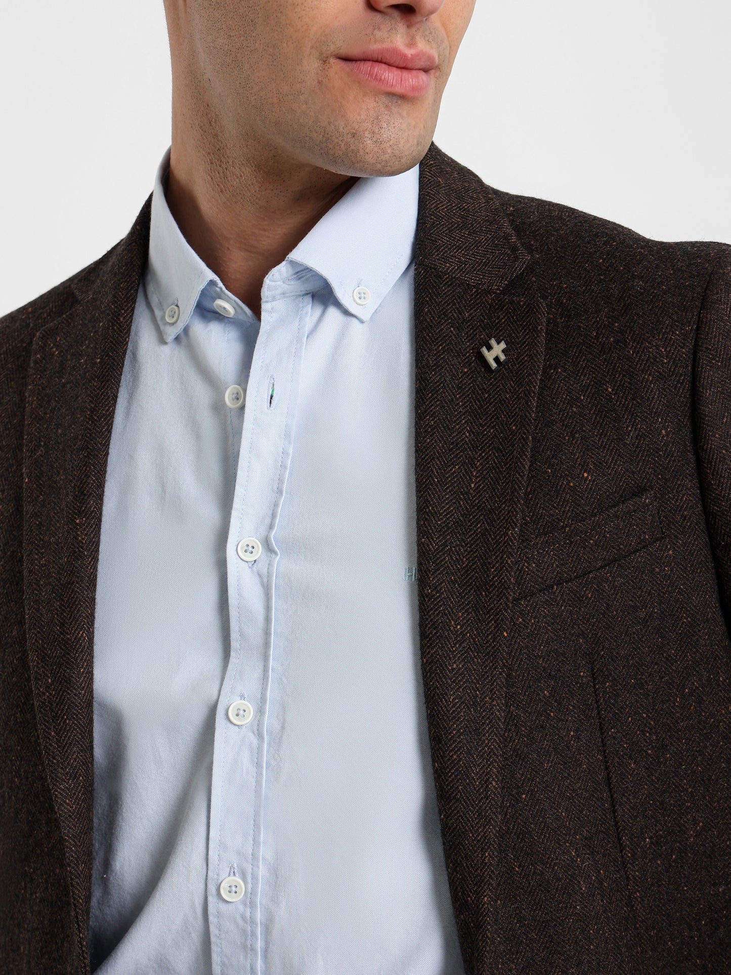 Herringbone Patch Pocket Blazer