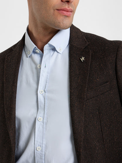 Herringbone Patch Pocket Blazer