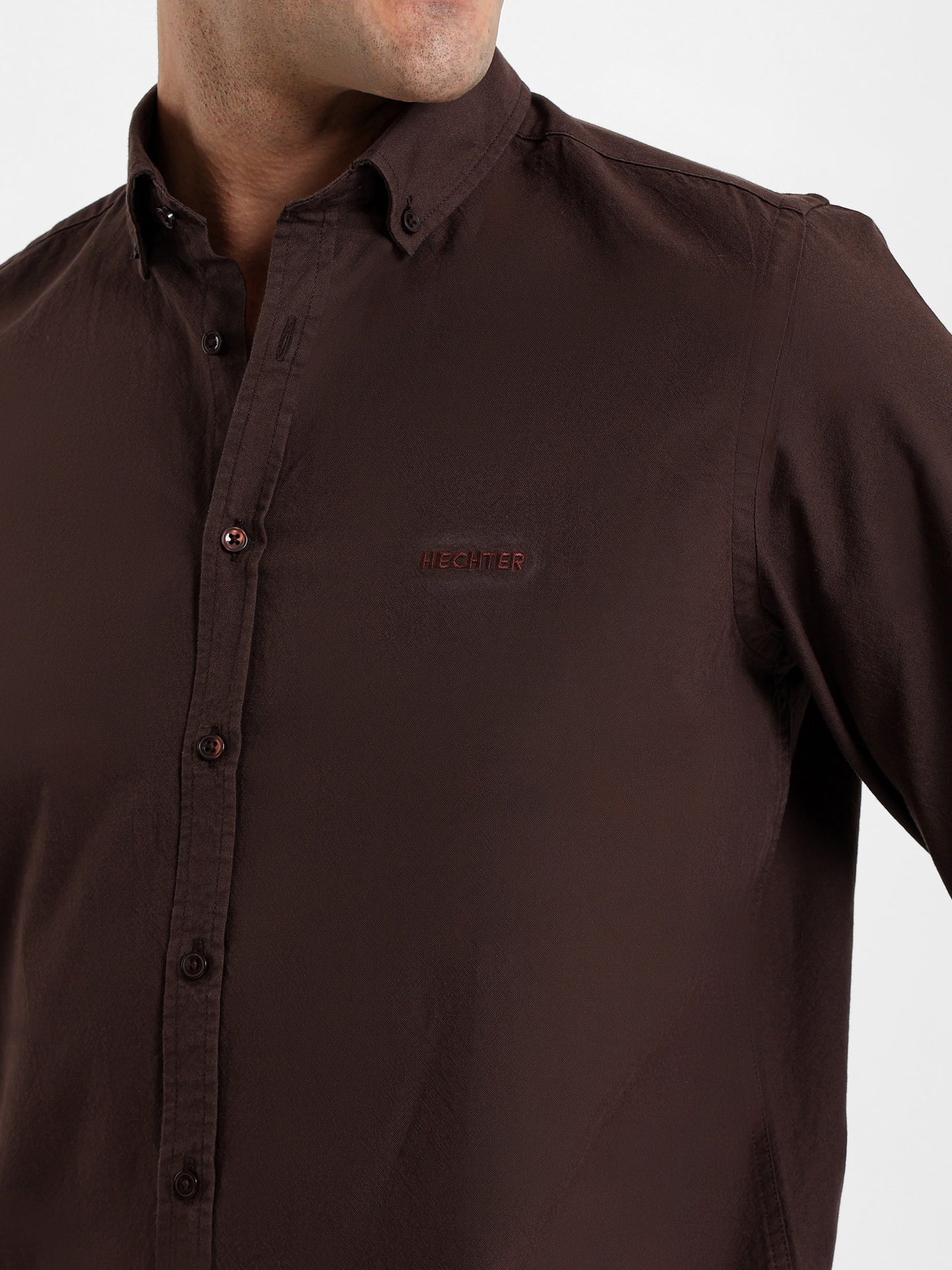 Cotton Oxford Button-Down Shirt