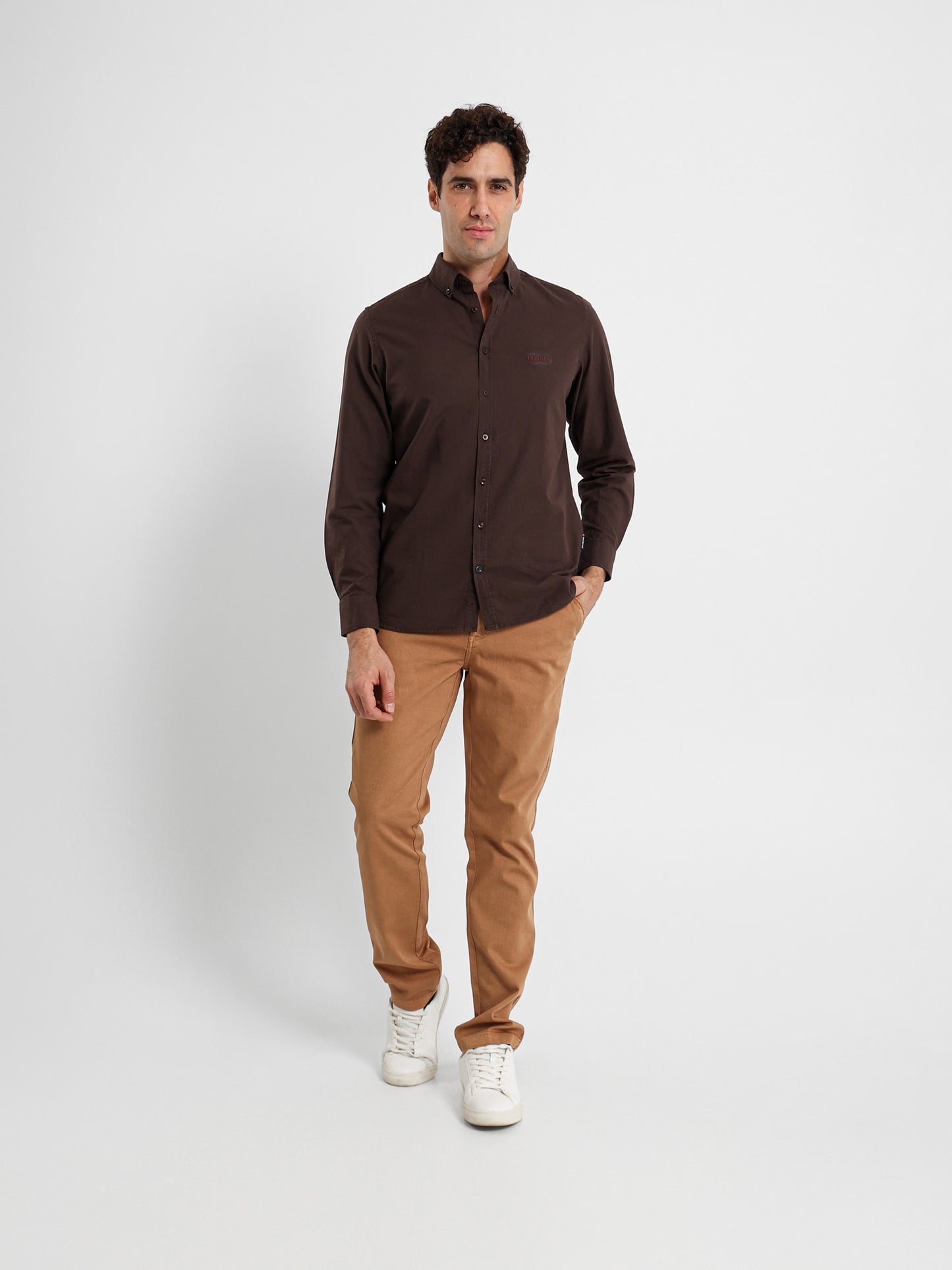 Cotton Oxford Button-Down Shirt