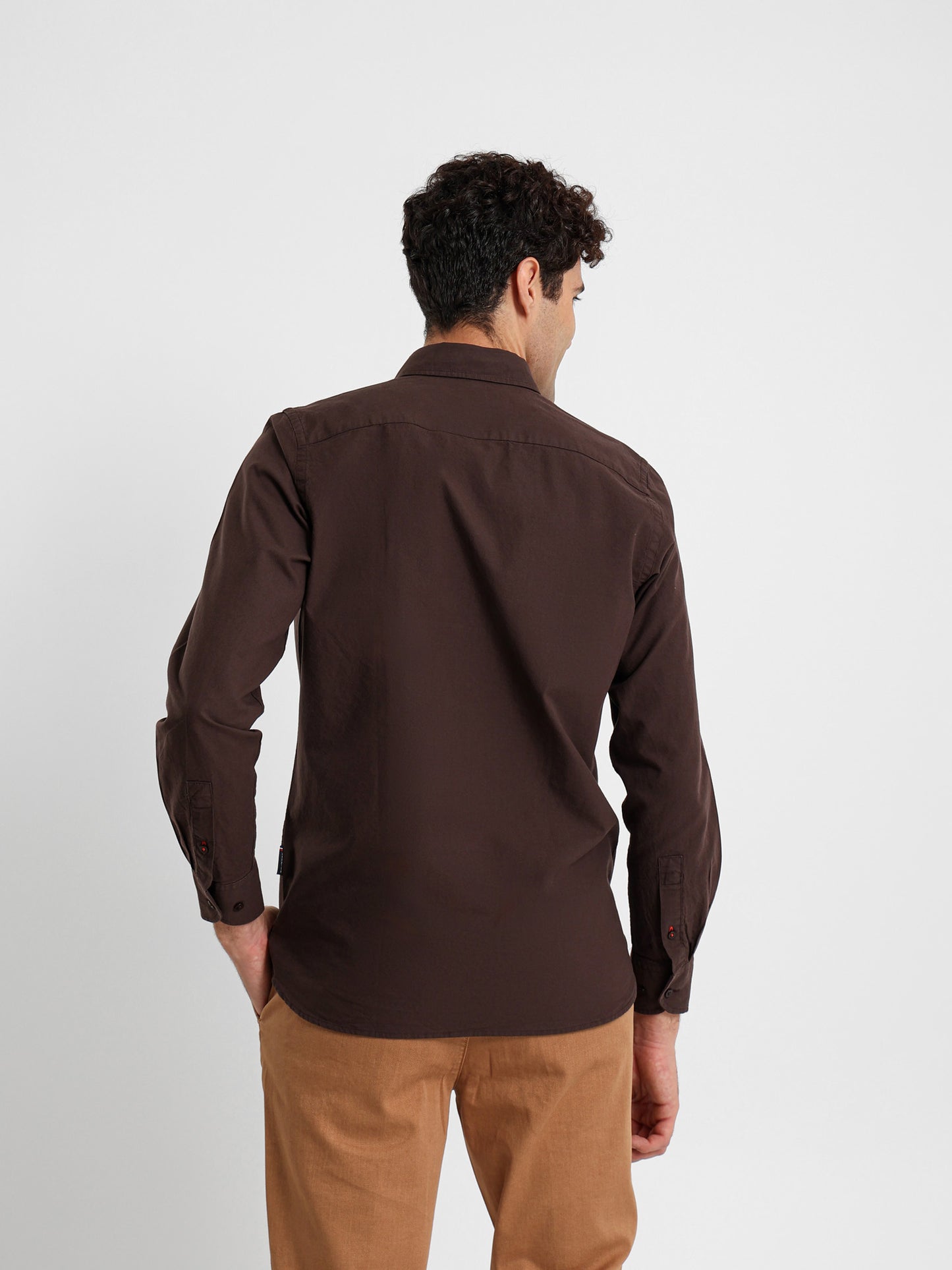 Cotton Oxford Button-Down Shirt