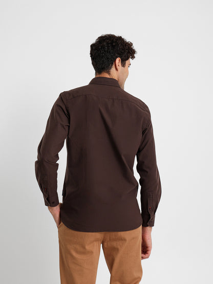 Cotton Oxford Button-Down Shirt