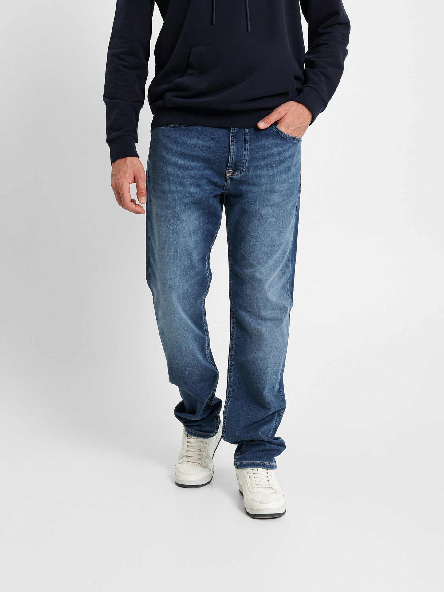 Denim Pants with Stretch Panel