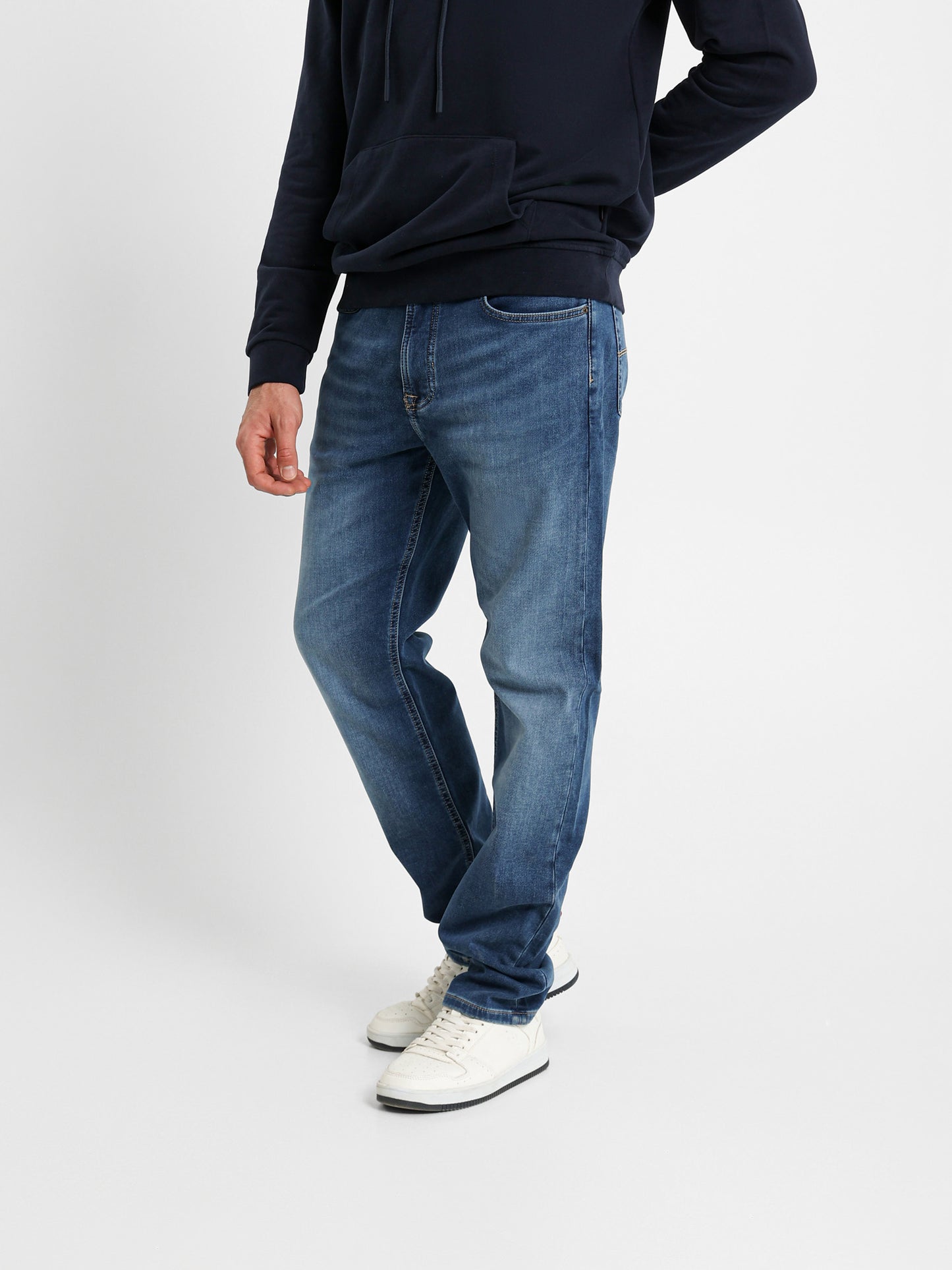 Denim Pants with Stretch Panel