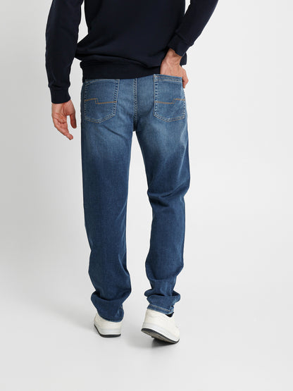 Denim Pants with Stretch Panel