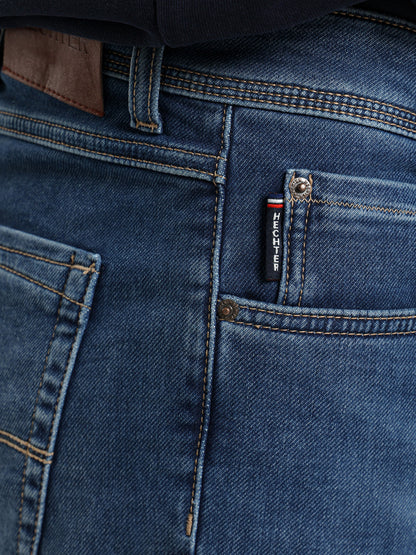 Denim Pants with Stretch Panel