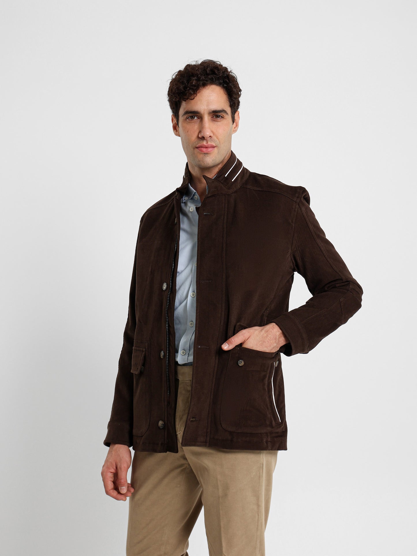 Gabardine Shirt Jacket