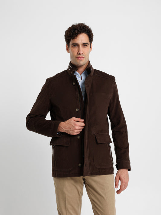 Gabardine Shirt Jacket