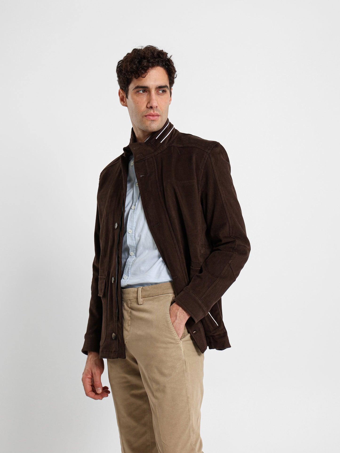 Gabardine Shirt Jacket