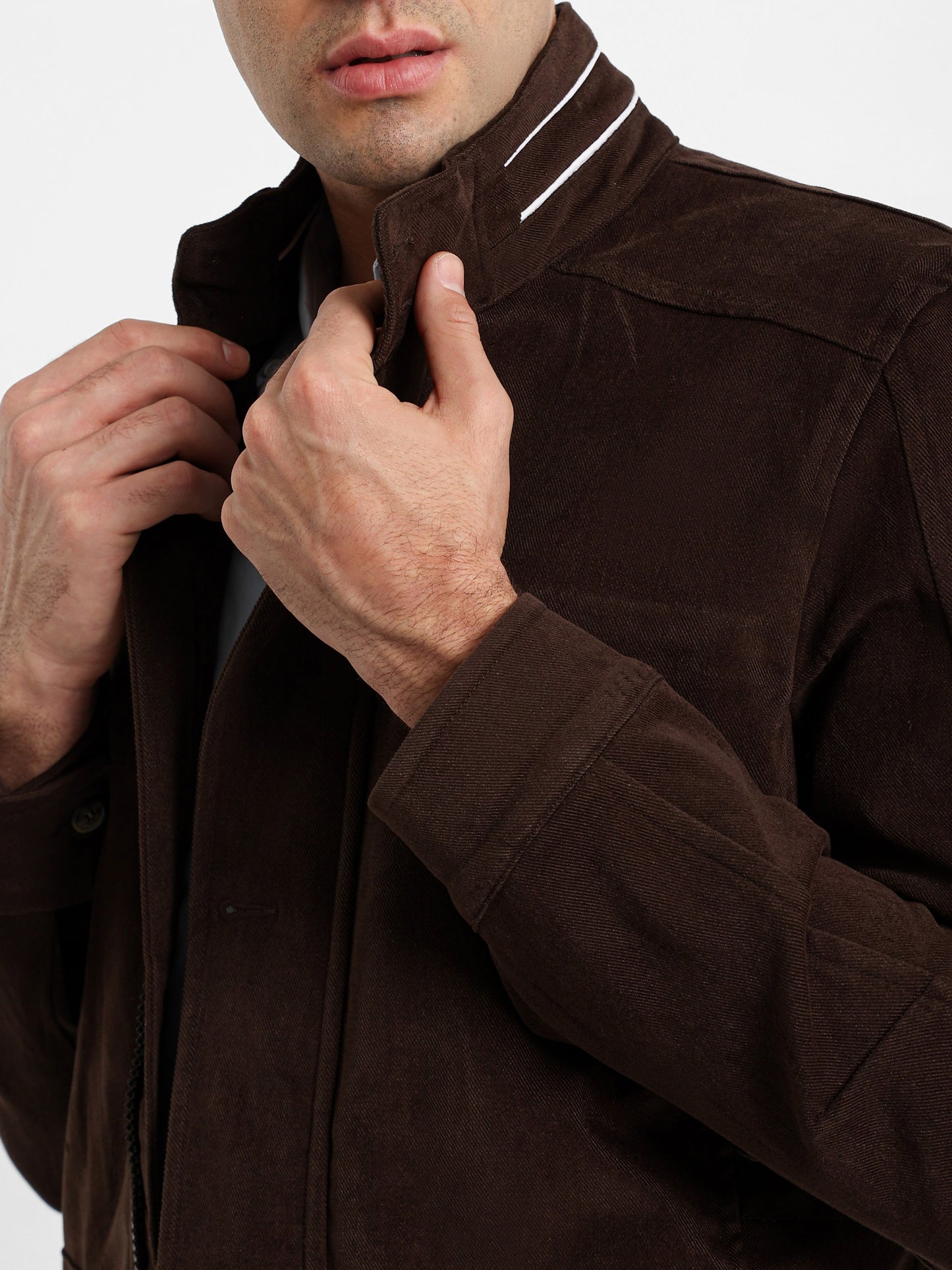Gabardine Shirt Jacket