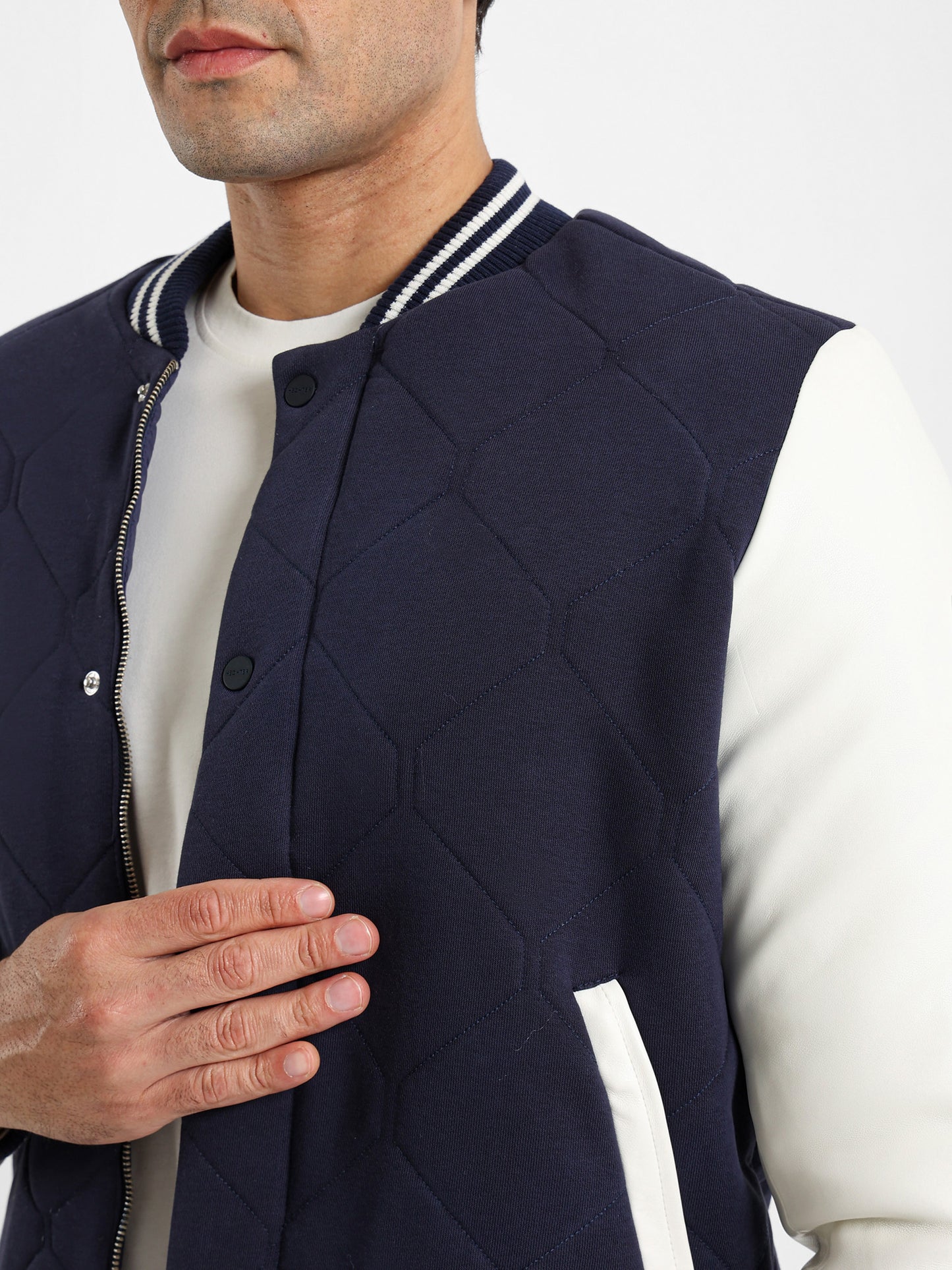 Bi-Tone Melton Jacket