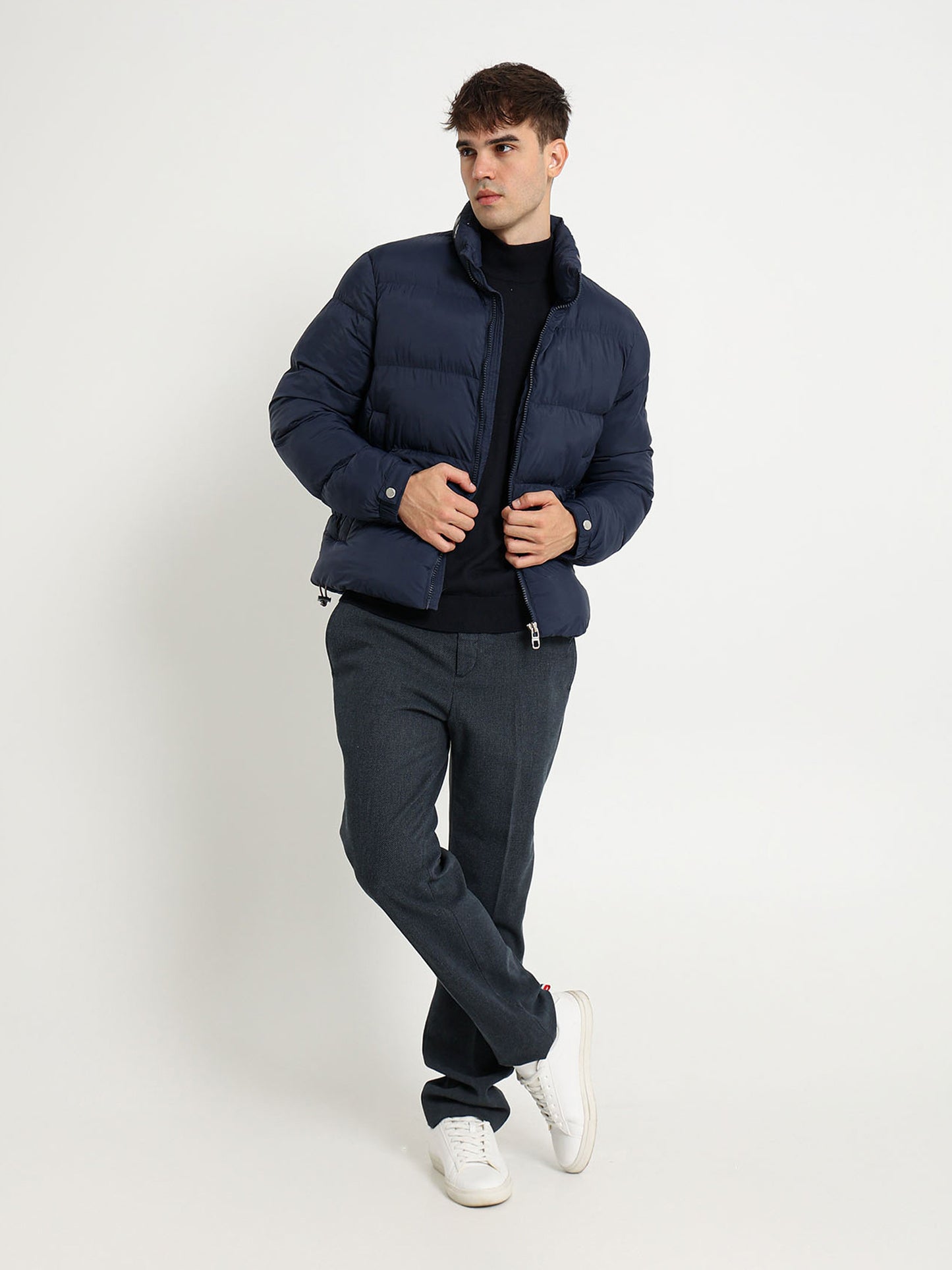 Mock Neck Parka Jacket