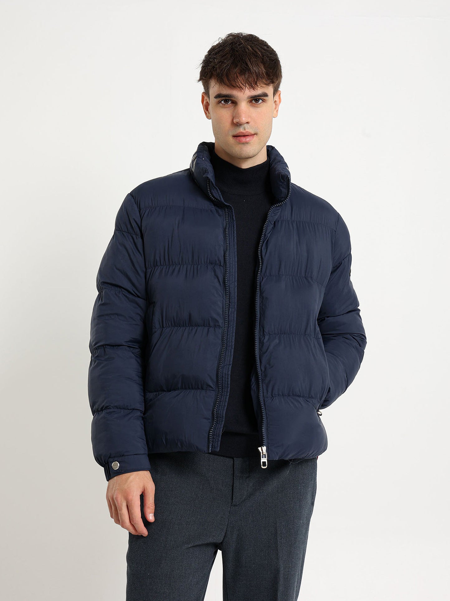 Mock Neck Parka Jacket