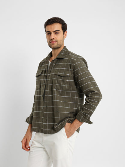 Checked Shirt Jacket