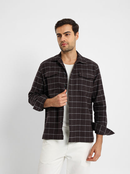 Checked Shirt Jacket