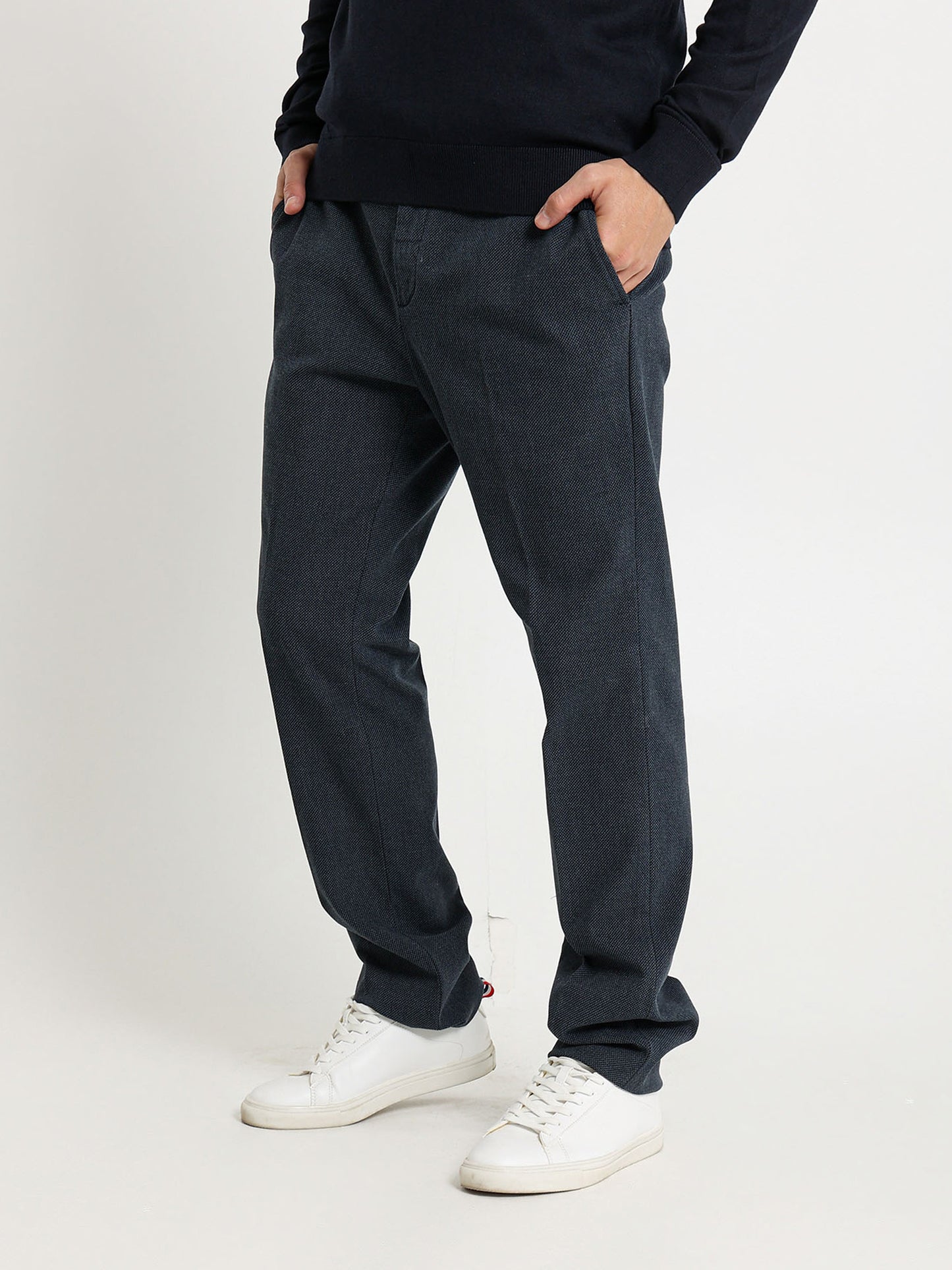Semi Dressed Solid Chino Pants