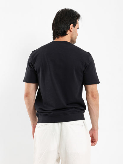 Half Sleeves Round Neck Sweatshirt
