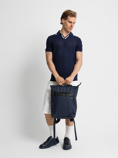 Grainy Texture Waterproof Backpack Bag