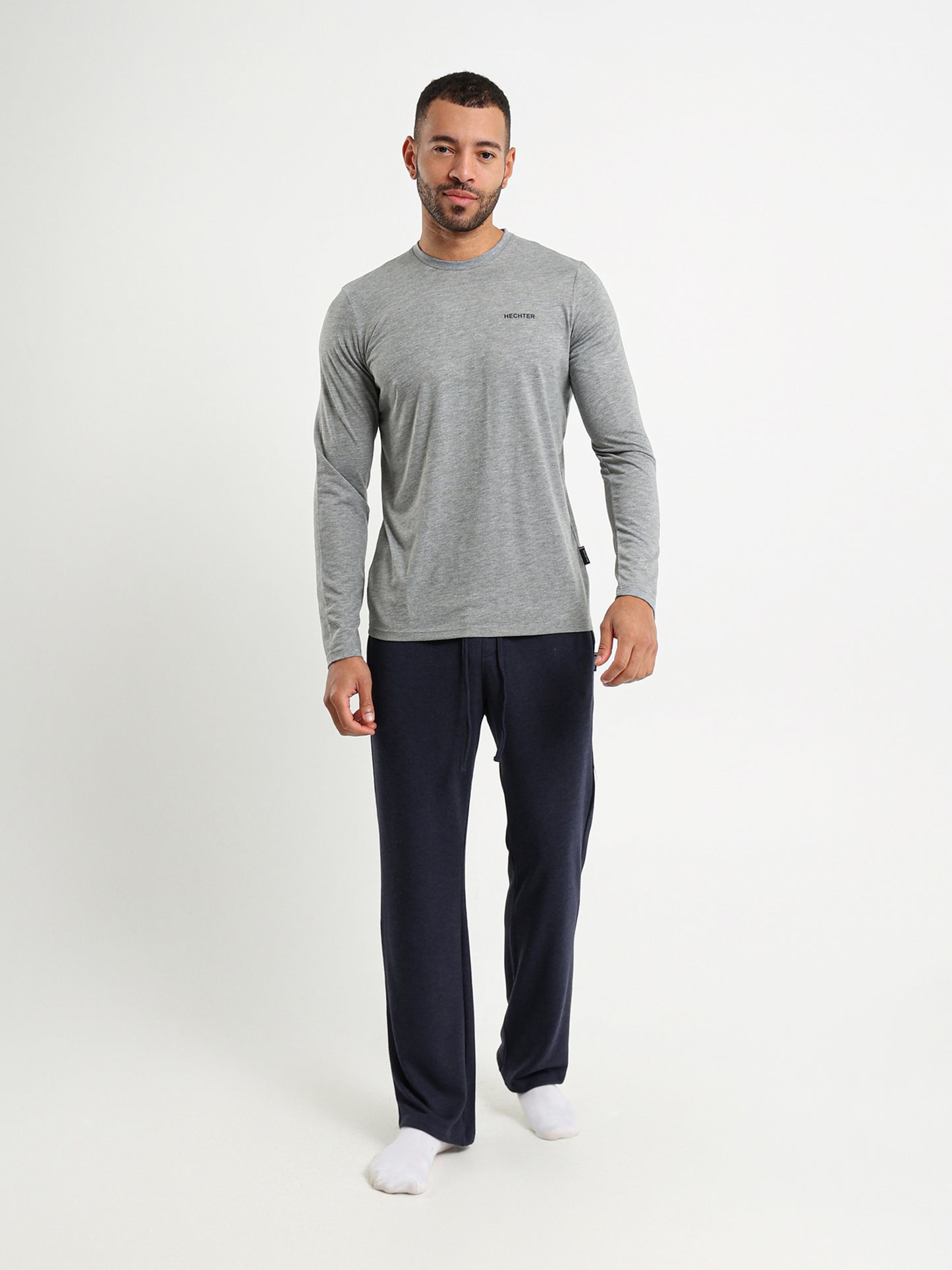 Long Sleeve Pajama Set Top With Matching Pants