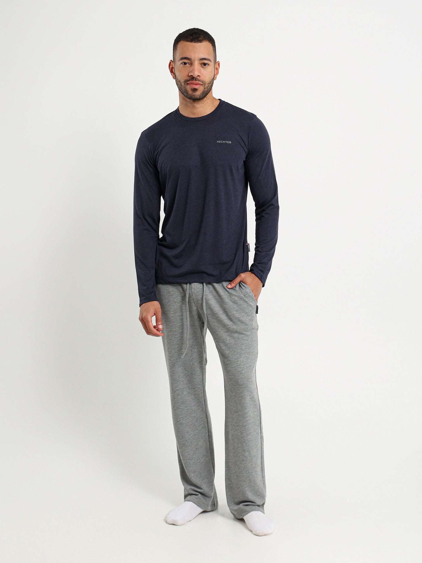 Long Sleeve Pajama Set Top With Matching Pants