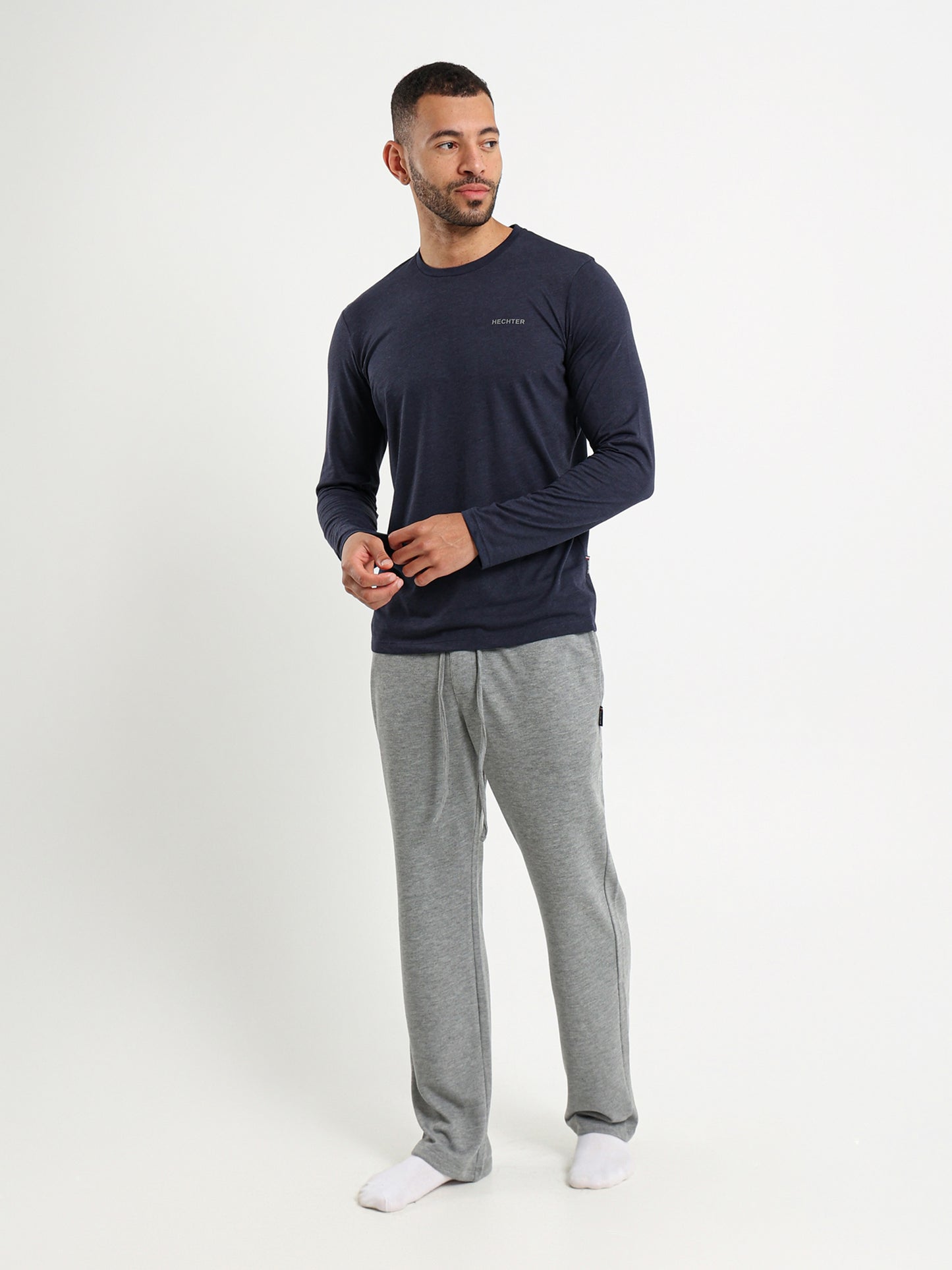 Long Sleeve Pajama Set Top With Matching Pants