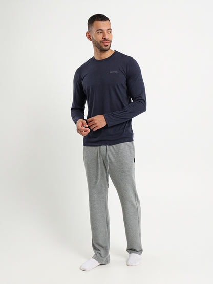 Long Sleeve Pajama Set Top With Matching Pants