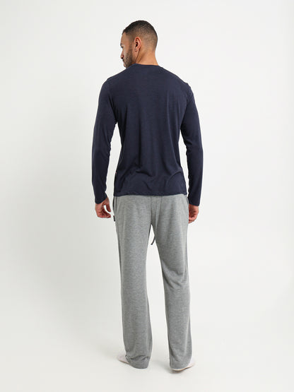 Long Sleeve Pajama Set Top With Matching Pants