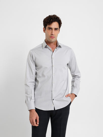 Button-Under Collar Striped Shirt