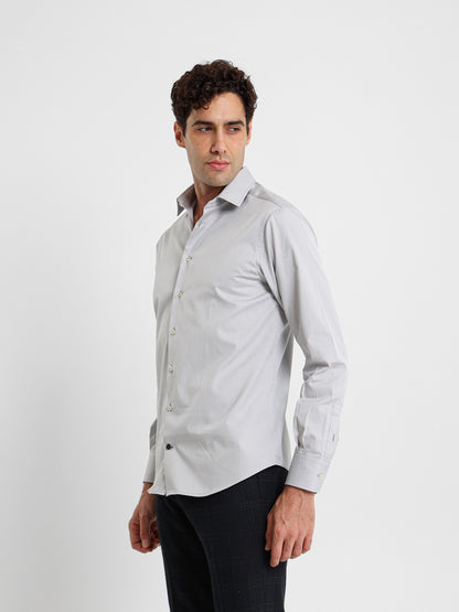 Button-Under Collar Striped Shirt