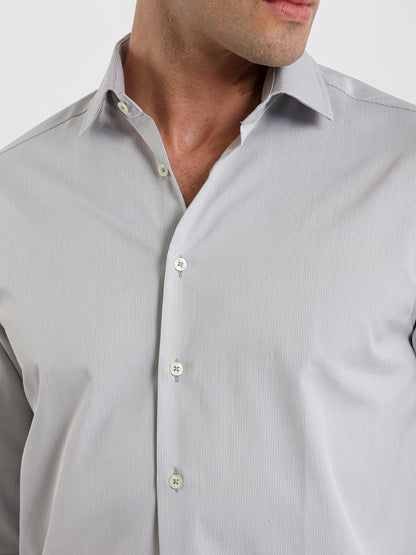 Button-Under Collar Striped Shirt