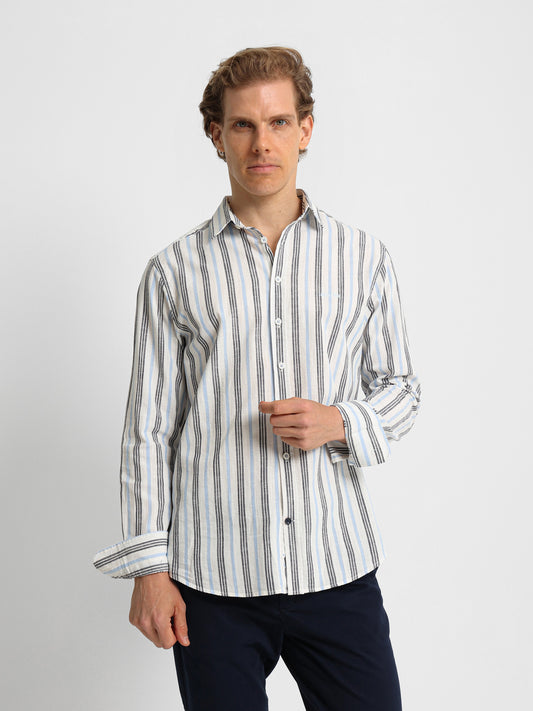 Long Sleeve Shirt with Kent Collar