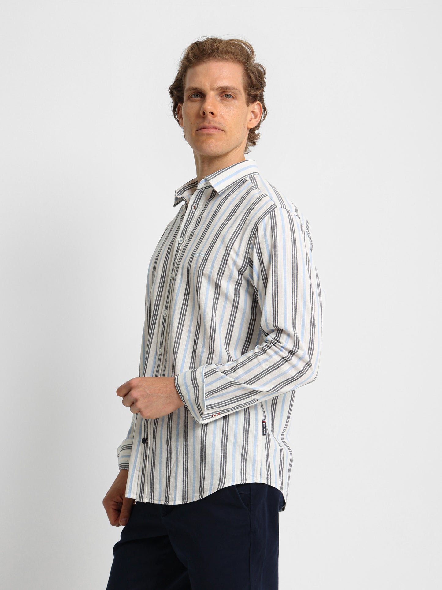 Long Sleeve Shirt with Kent Collar