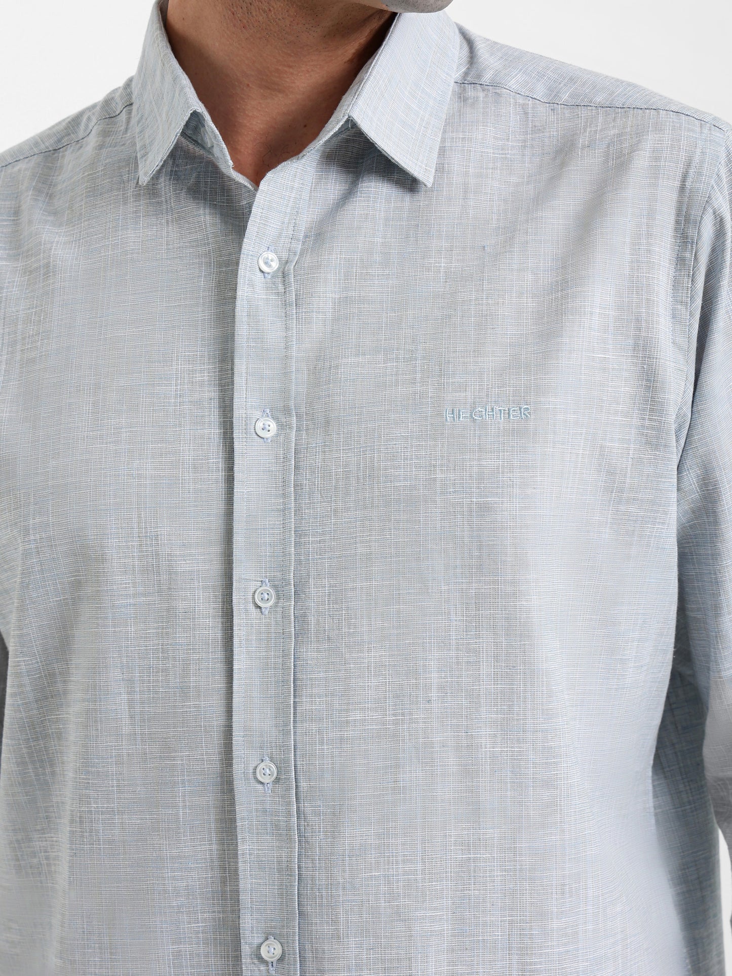 Kent Collar Textured Shirt