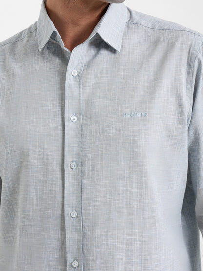 Kent Collar Textured Shirt
