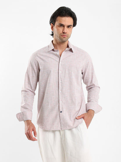 Kent Collar Textured Shirt