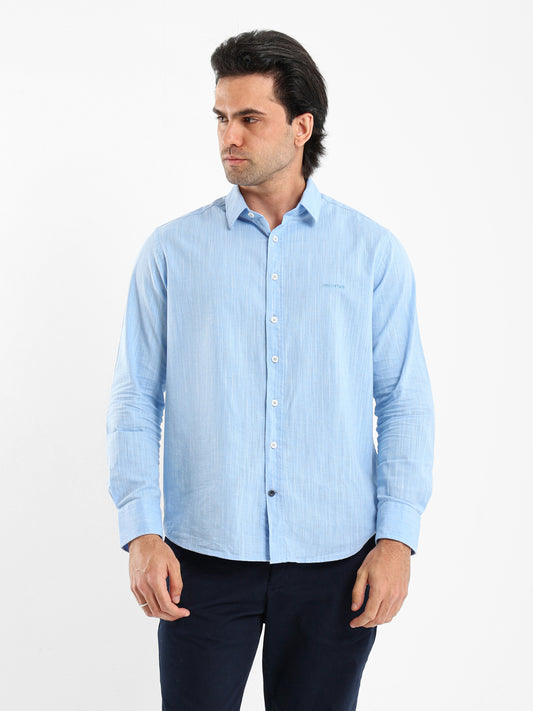 Striped Shirt with Kent Collar
