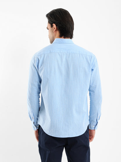 Striped Shirt with Kent Collar