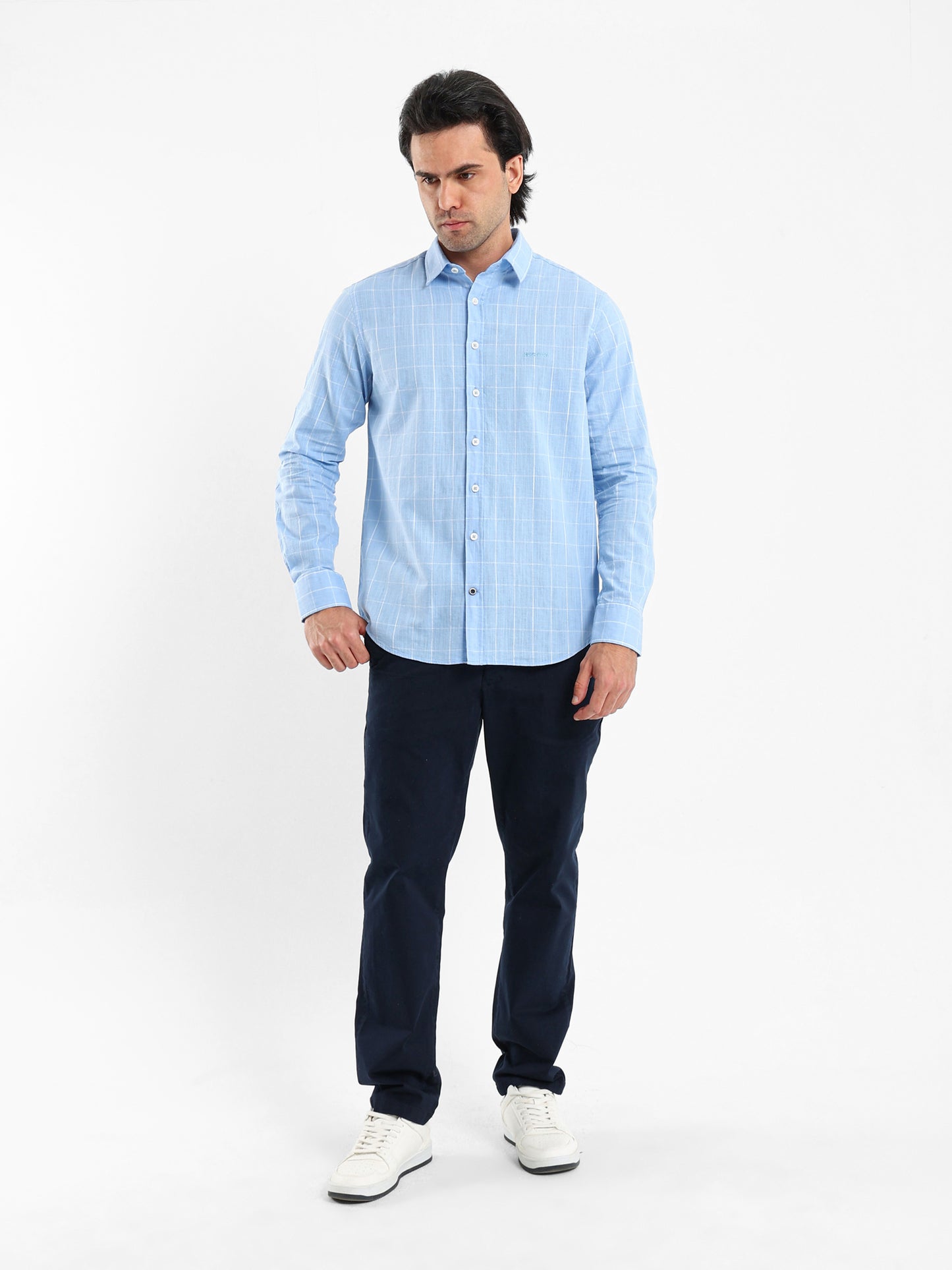 Long Sleeves Checkered Shirt