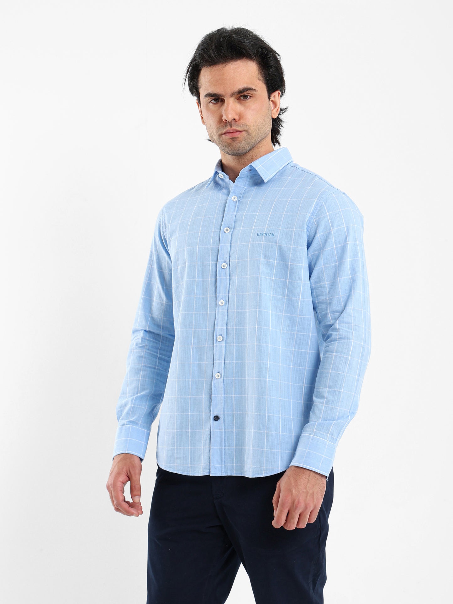 Long Sleeves Checkered Shirt