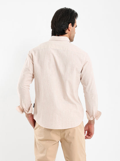 Striped Shirt with Kent Collar