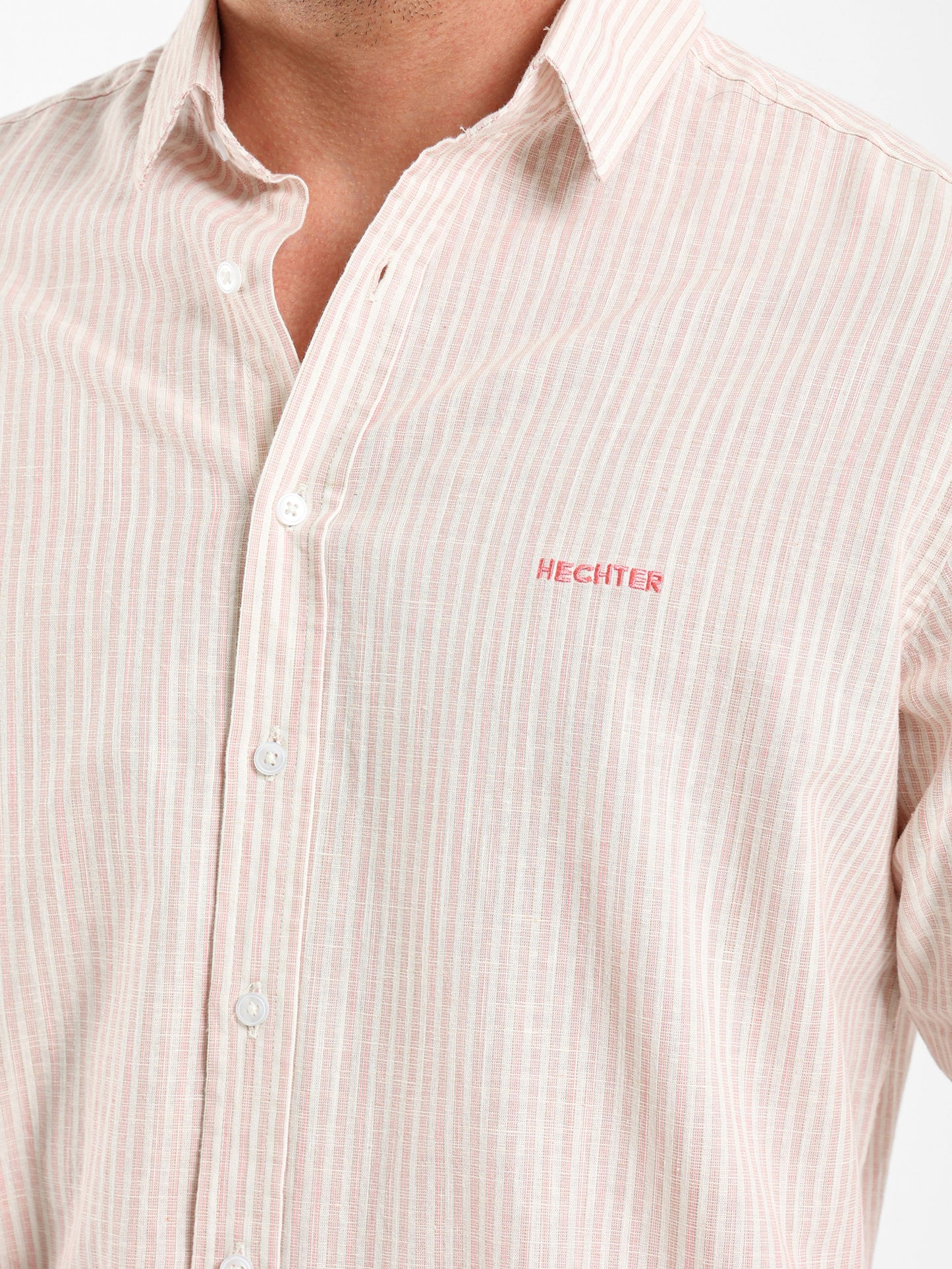 Striped Shirt with Kent Collar
