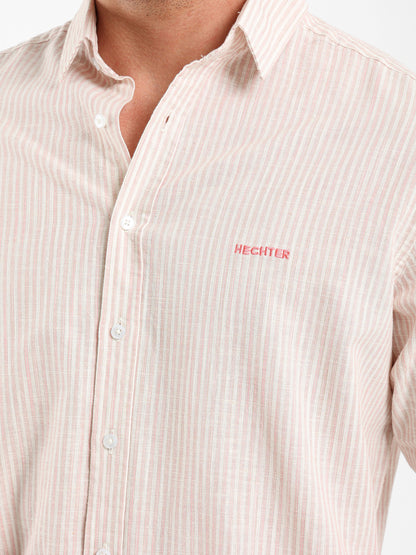 Striped Shirt with Kent Collar