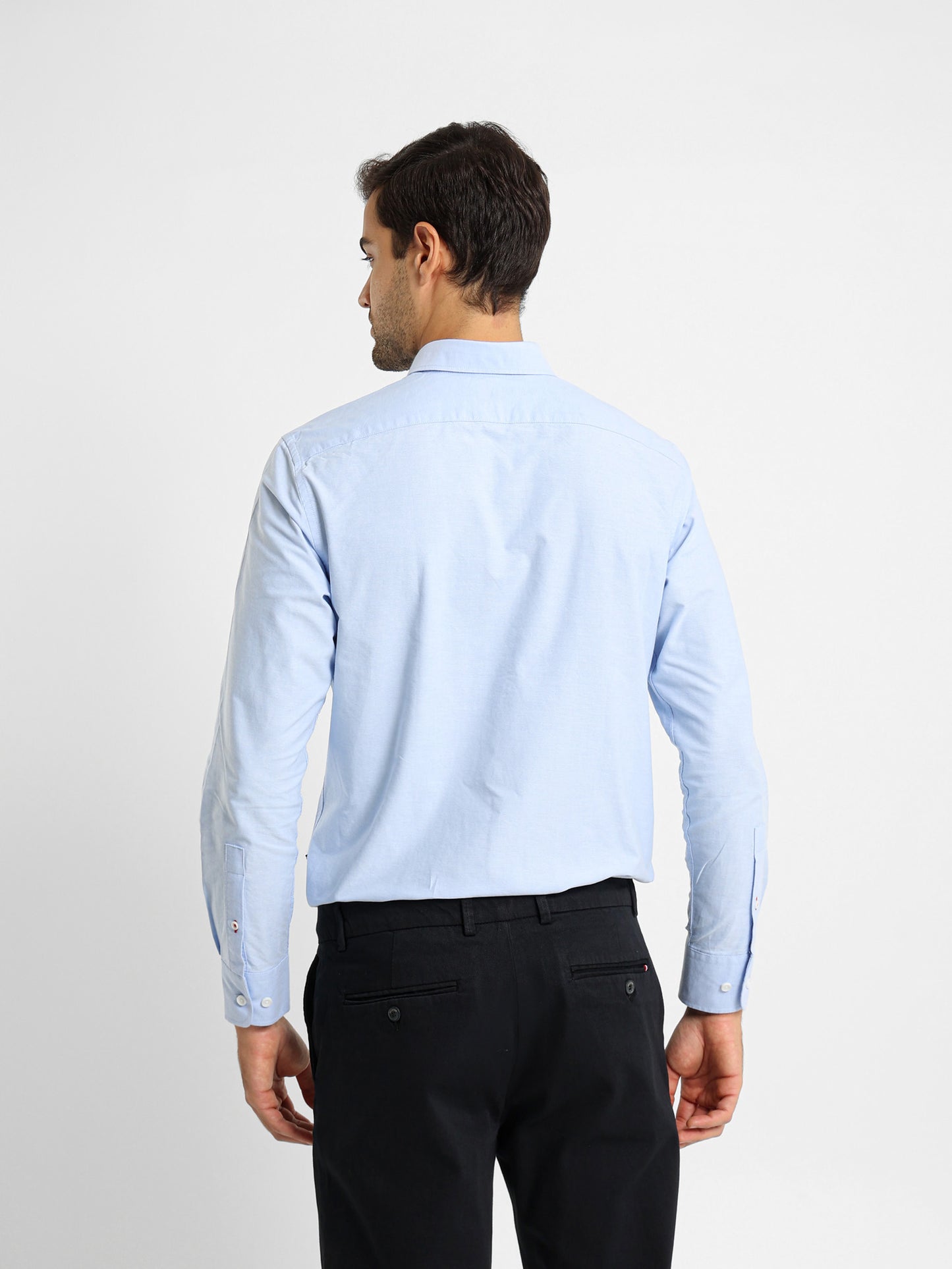 Semi Dress Shirt with Embroidered Logo